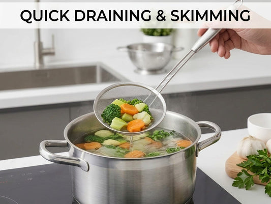 Stainless Steel 10-Piece Cooking Spoons Set for Kitchen
